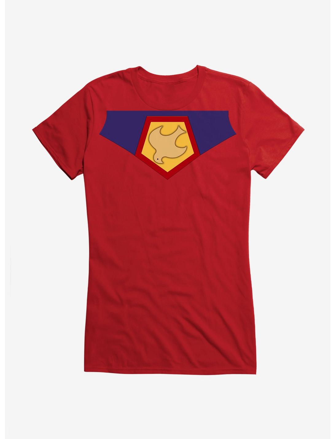 DC Comics Peacemaker Symbol Cosplay Girls T-Shirt, RED, hi-res
