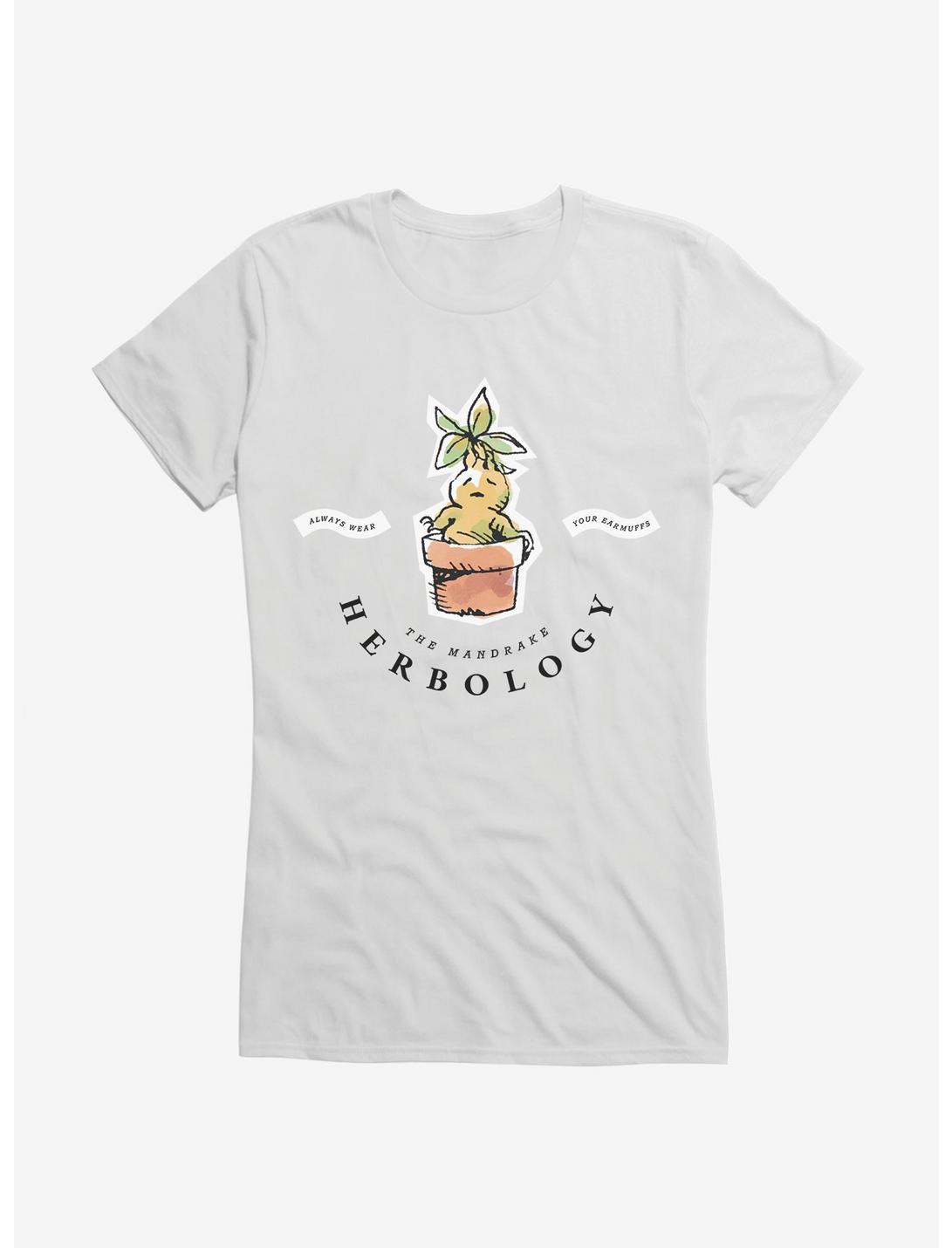 Harry Potter Watercolor Herbology Mandrake Girls T-Shirt, WHITE, hi-res