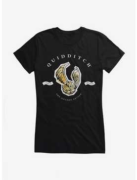 Harry Potter Watercolor Quidditch Golden Snitch Girls T-Shirt, , hi-res