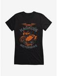 Harry Potter Hagrid's Flying Motorbike Bronze Icon Girls T-Shirt, BLACK, hi-res