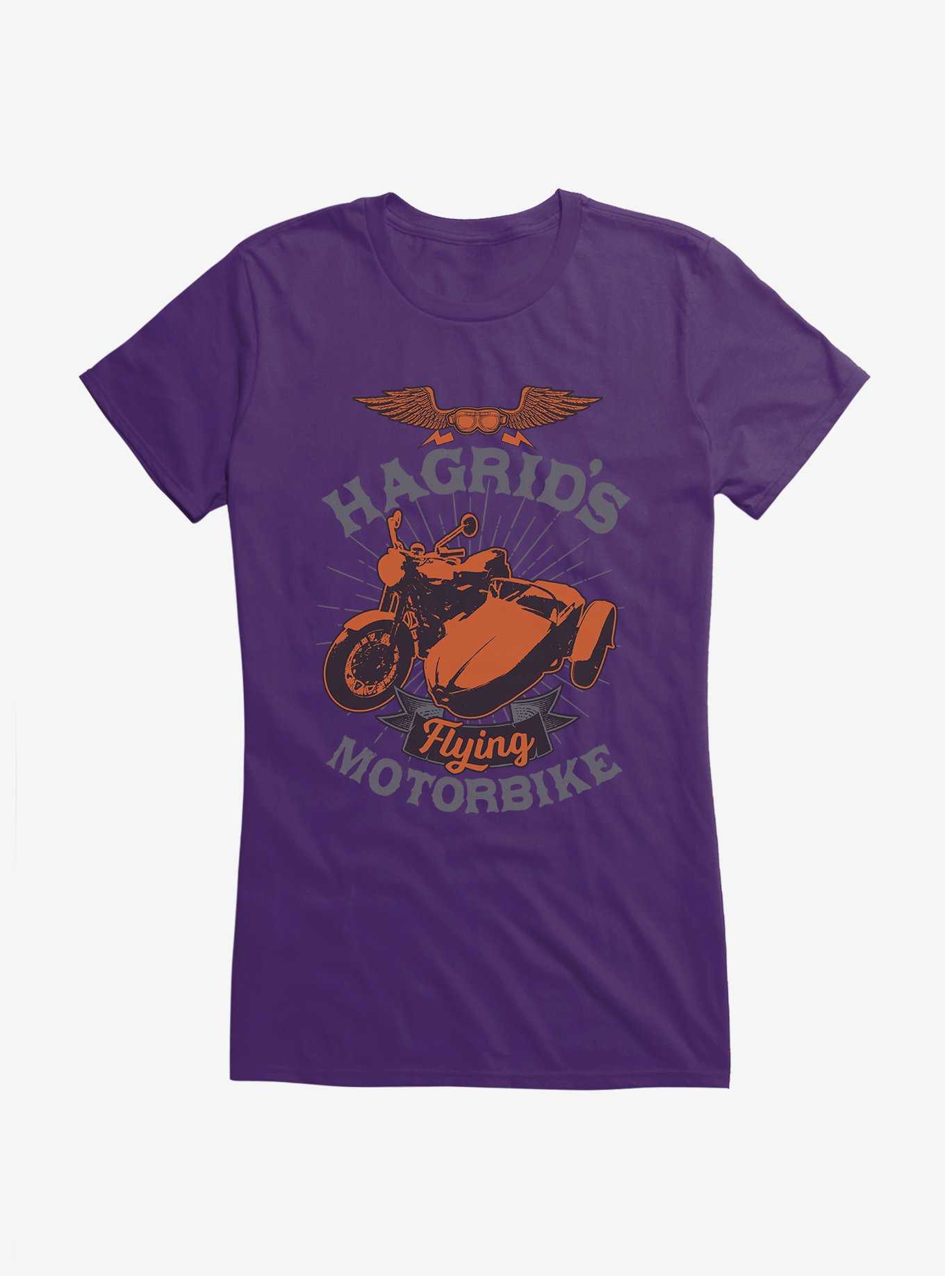 Harry Potter Hagrid's Flying Motorbike Bronze Icon Girls T-Shirt, , hi-res