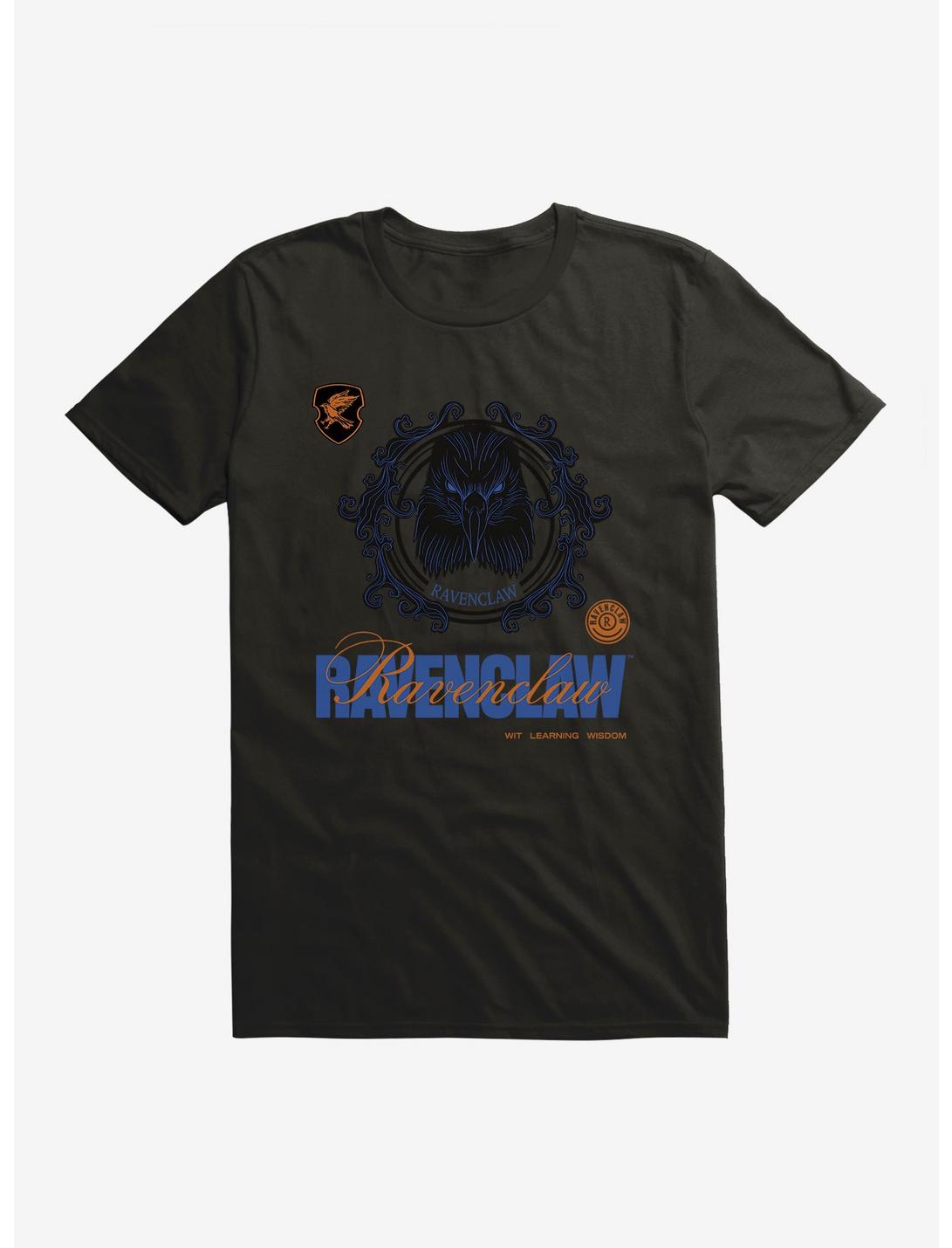 Harry Potter Ravenclaw Seal Motto T-Shirt, BLACK, hi-res