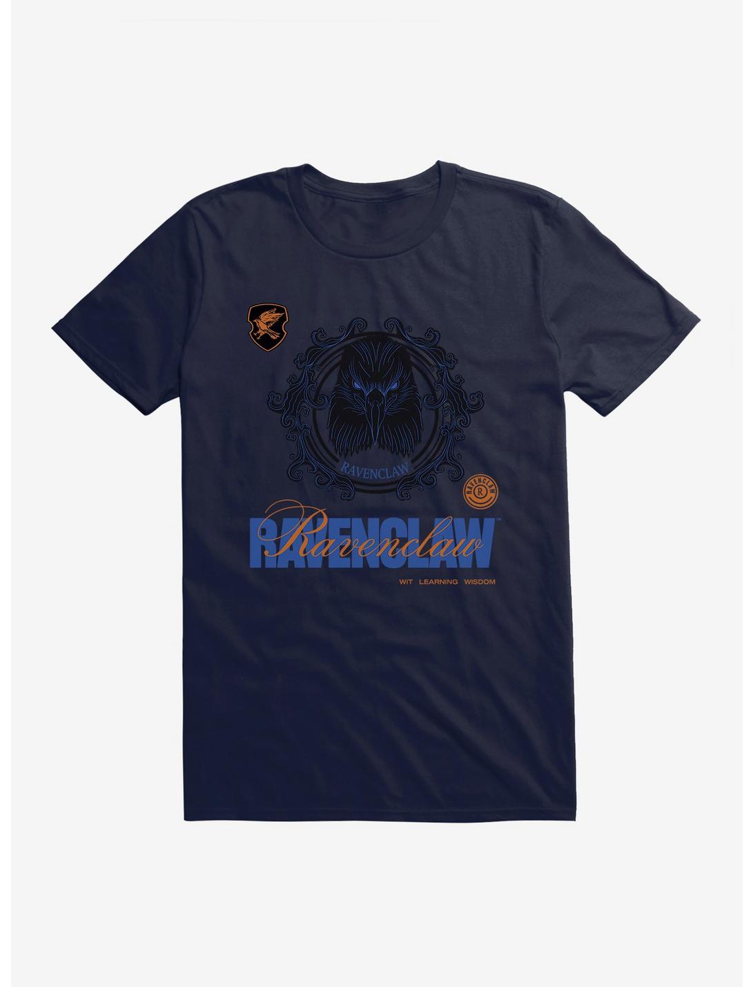 Harry Potter Ravenclaw Seal Motto T-Shirt, NAVY, hi-res