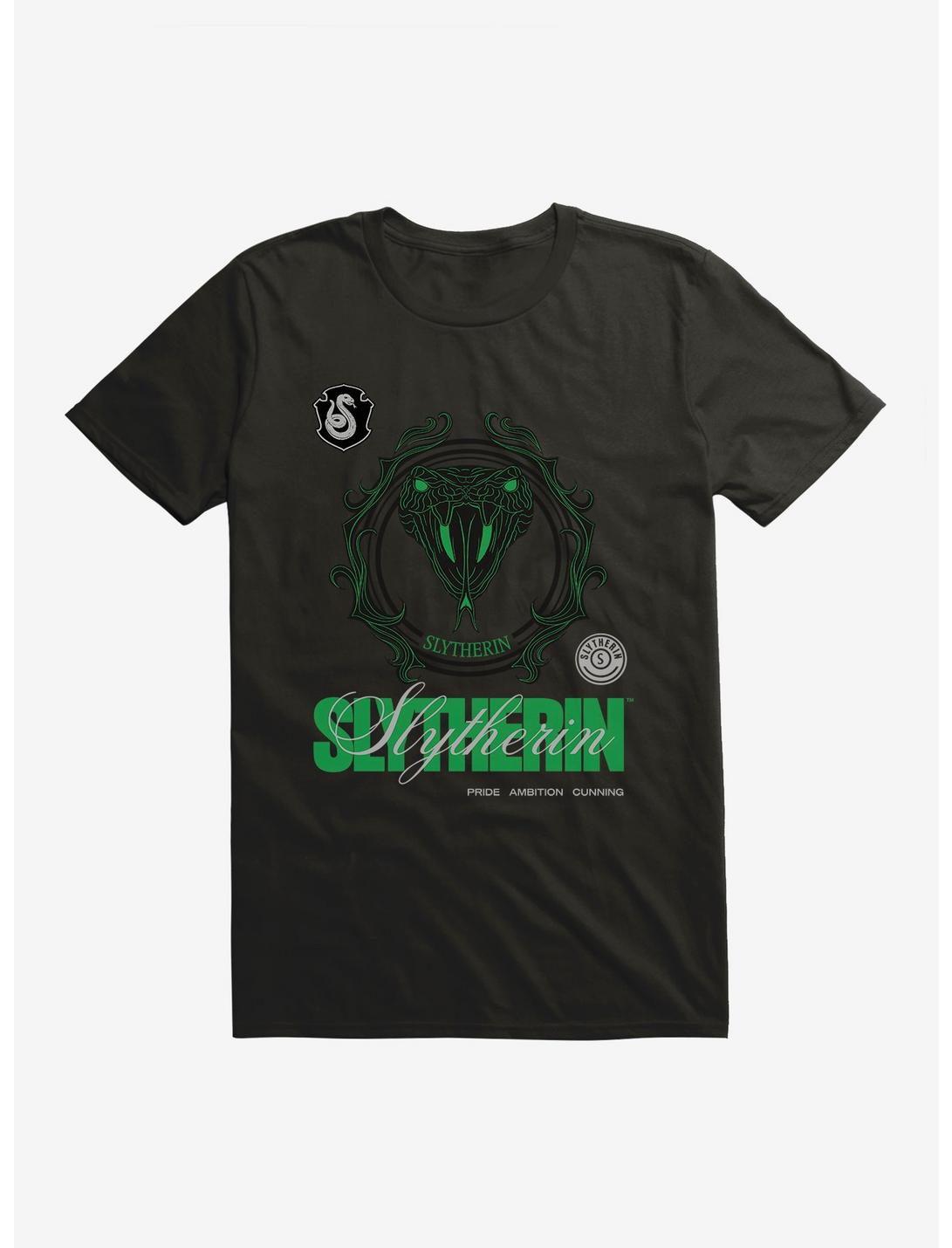 Harry Potter Slytherin Seal Motto T-Shirt, BLACK, hi-res