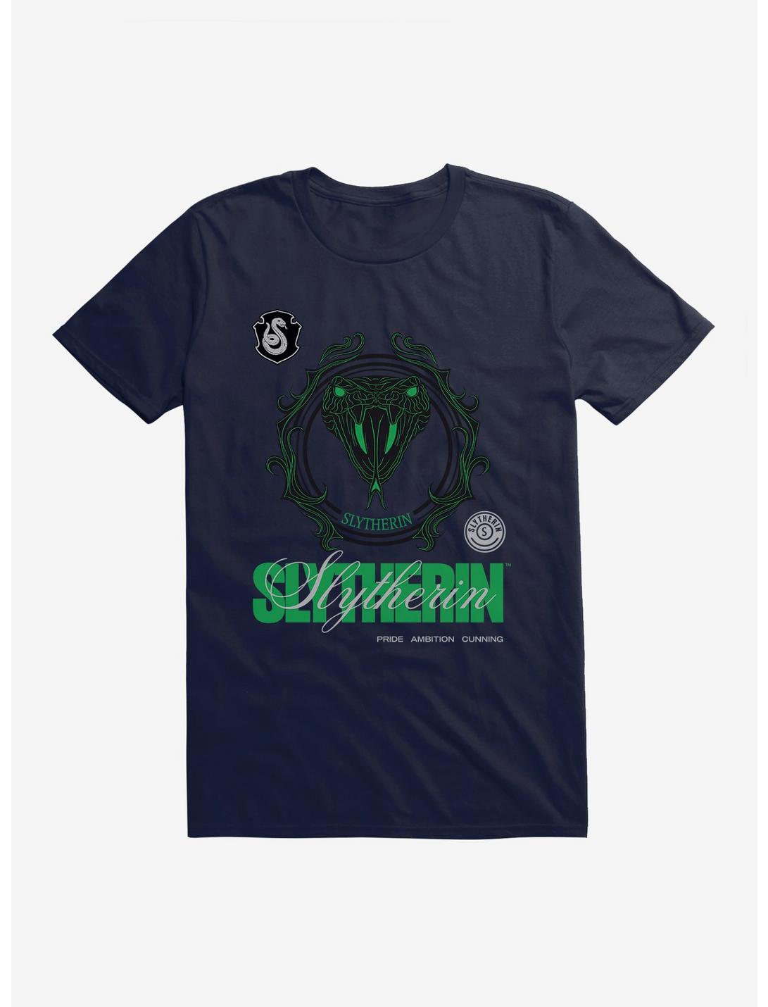 Harry Potter Slytherin Seal Motto T-Shirt, NAVY, hi-res