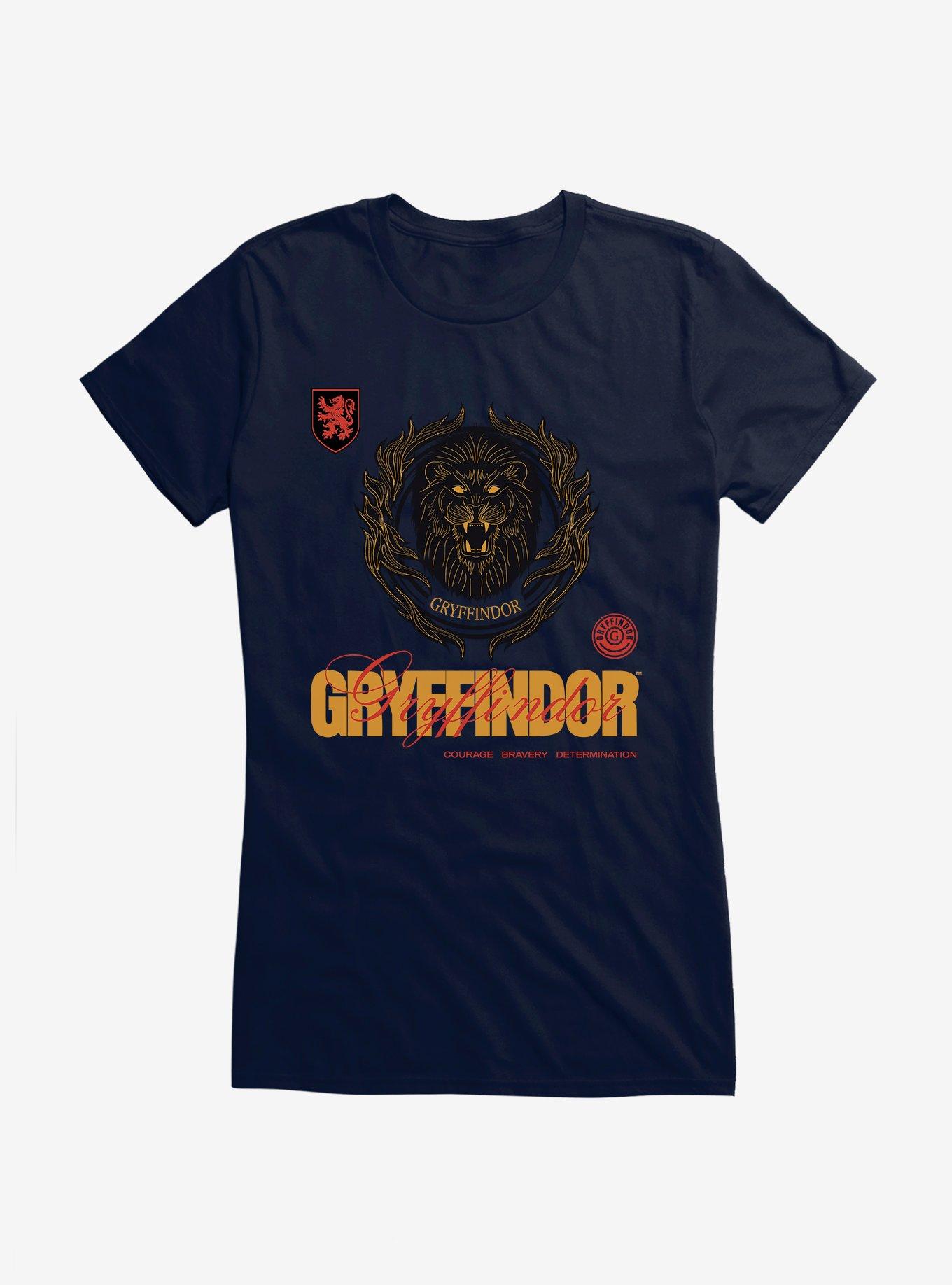 Harry Potter Gryffindor Seal Motto Girls T-Shirt, NAVY, hi-res