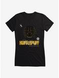 Harry Potter Hufflepuff Seal Motto Girls T-Shirt, BLACK, hi-res