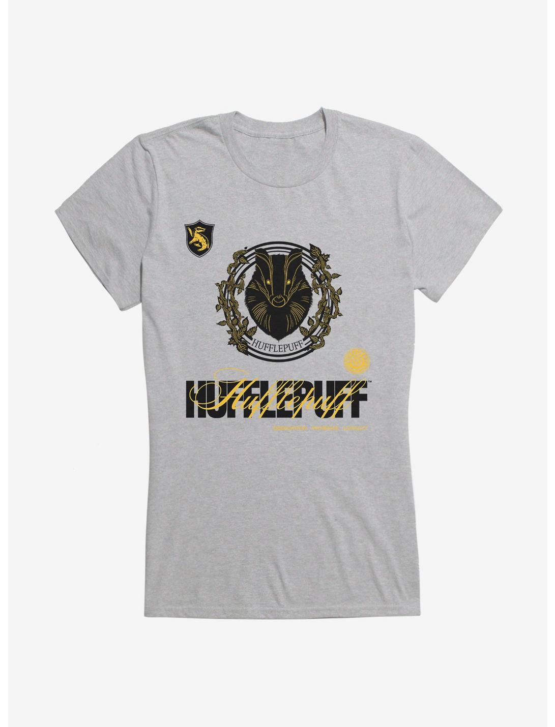 Harry Potter Hufflepuff Seal Motto Girls T-Shirt, HEATHER, hi-res