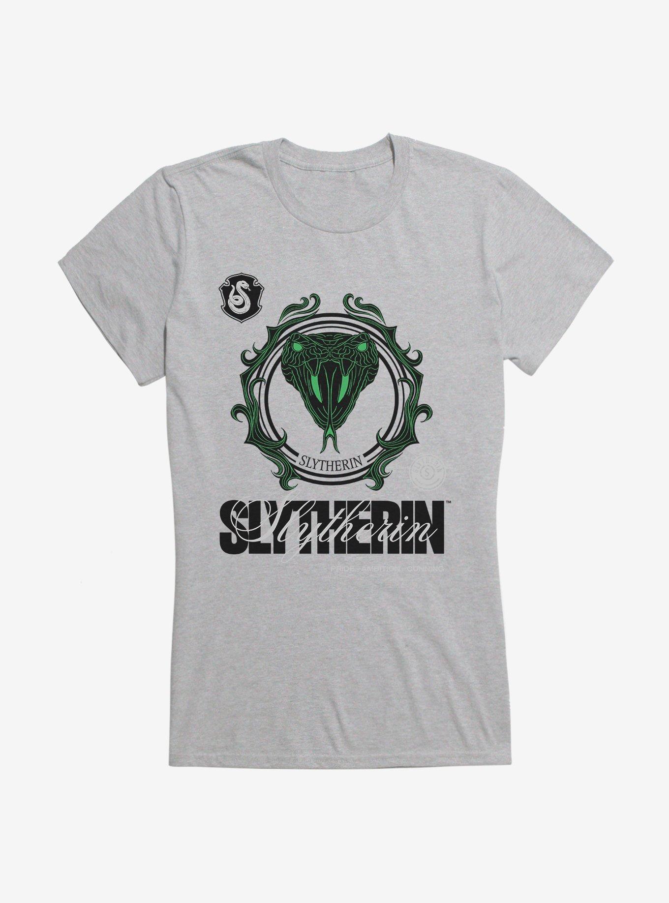 Harry Potter Slytherin Seal Motto Girls T-Shirt, HEATHER, hi-res
