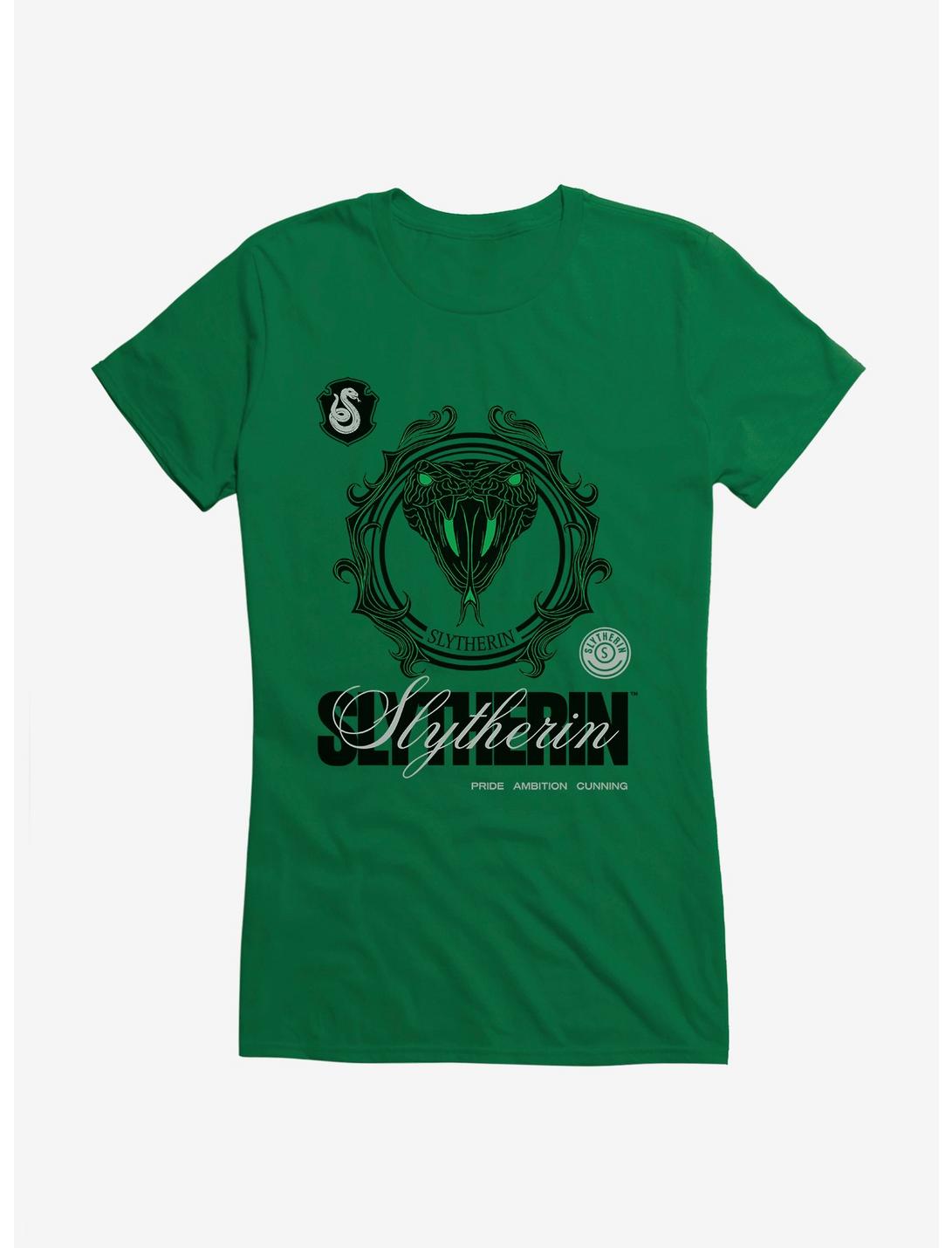 Harry Potter Slytherin Seal Motto Girls T-Shirt, KELLY GREEN, hi-res