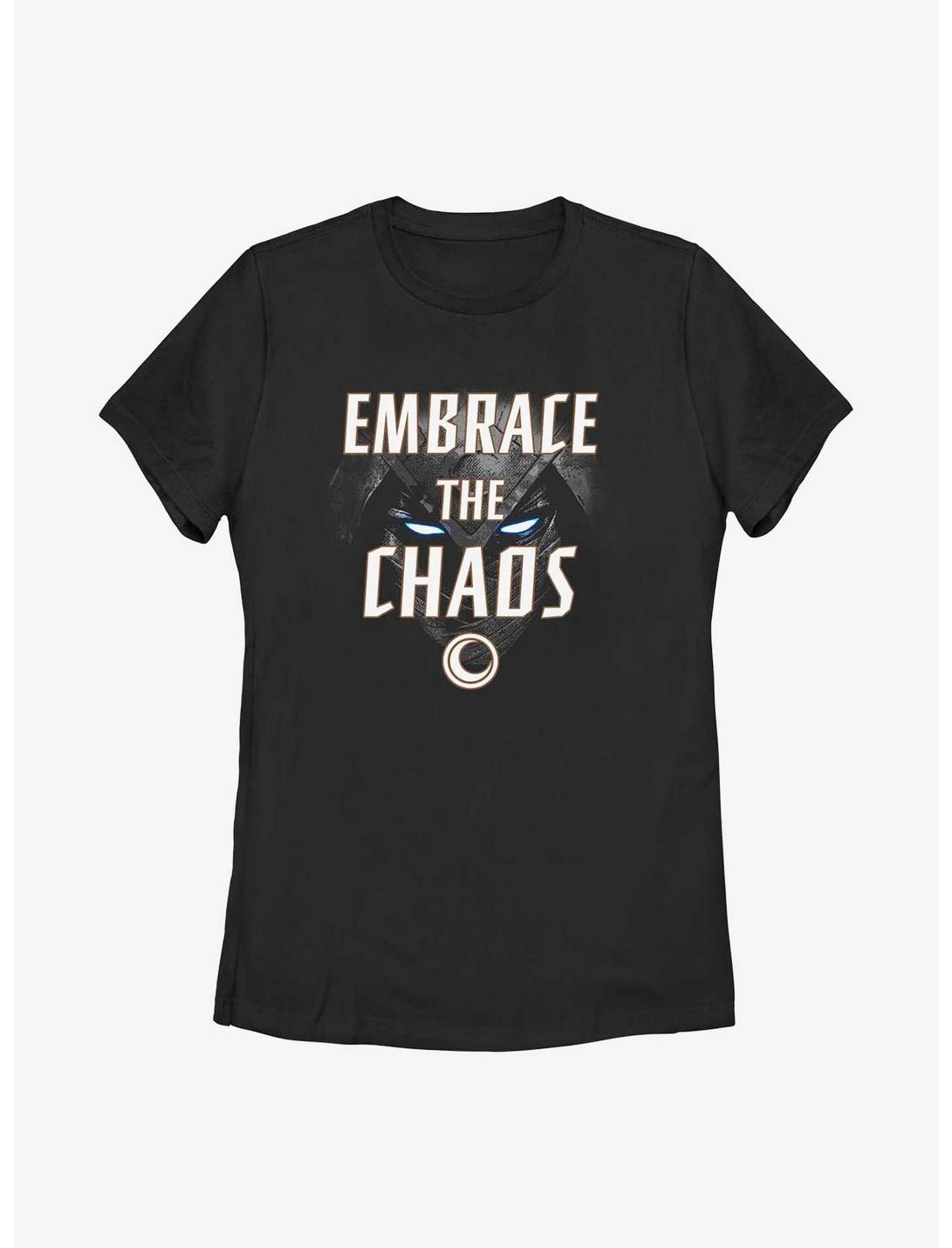 Marvel Moon Knight Embrace The Chaos Moonlight Womens T-Shirt, BLACK, hi-res