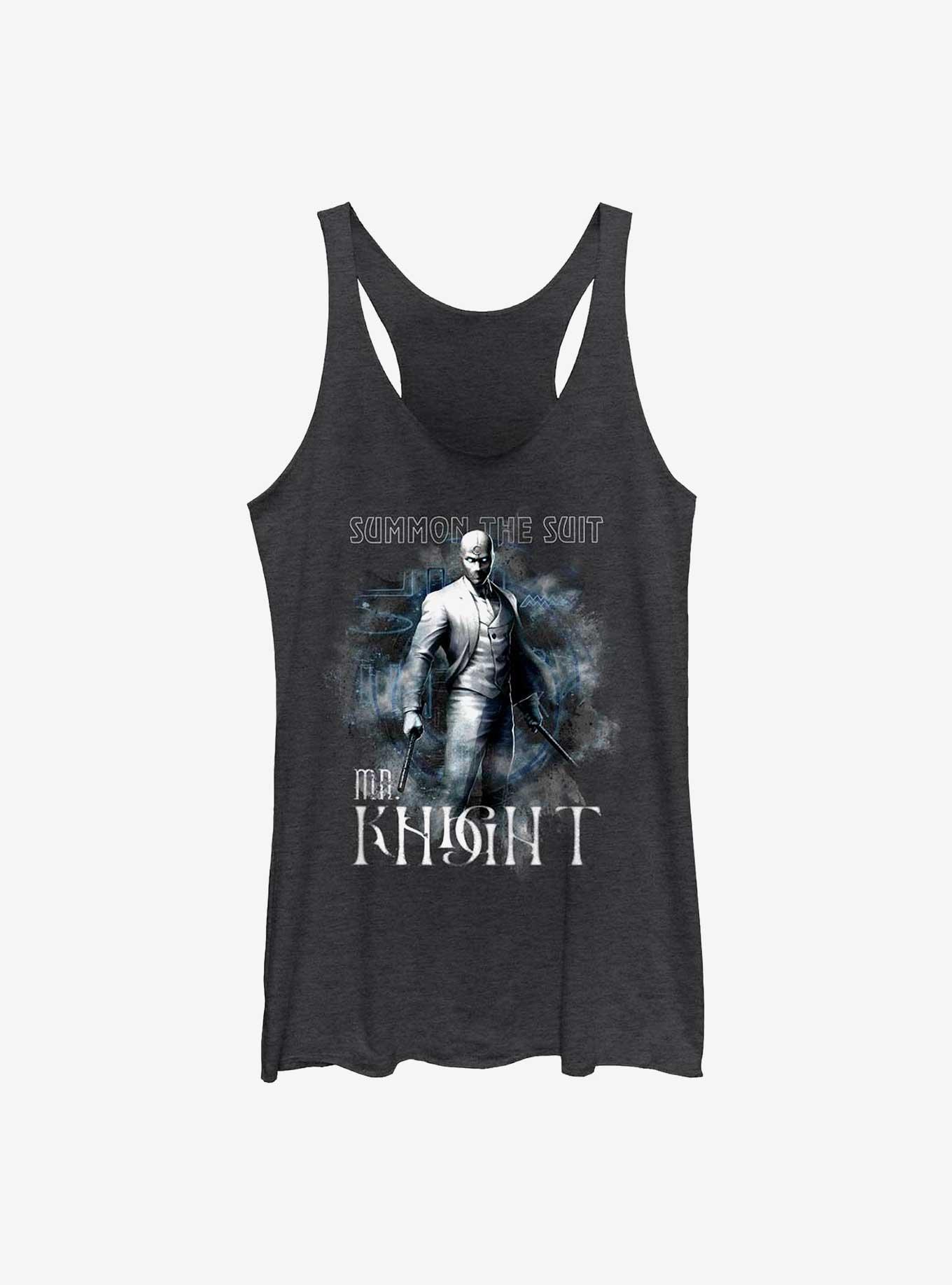 Marvel Moon Knight Mr. Knight Suit Summon Womens Tank Top, BLK HTR, hi-res