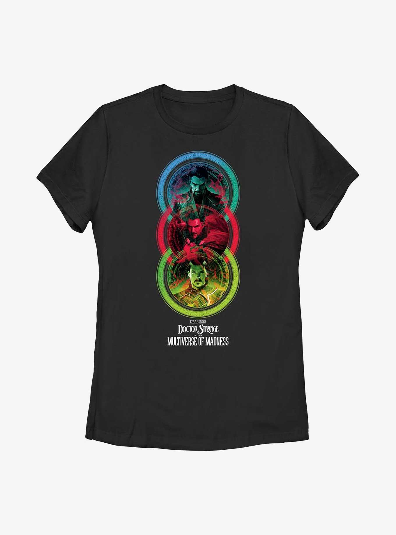Marvel Doctor Strange In The Multiverse Of Madness Strange Circles Womens T-Shirt, BLACK, hi-res view 1