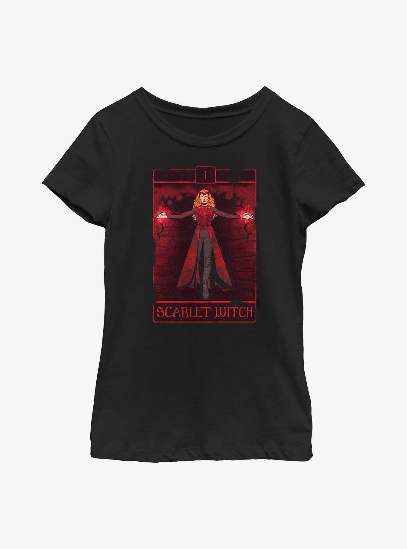Marvel Doctor Strange In The Multiverse Of Madness Scarlet Witch Tarot Youth Girls T-Shirt, , hi-res
