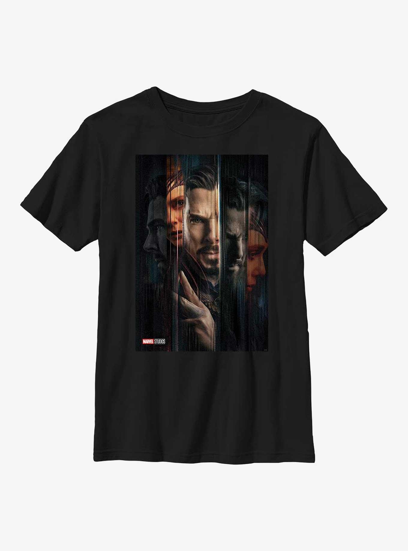 Marvel Doctor Strange In The Multiverse Of Madness Variant Poster Youth T-Shirt, BLACK, hi-res