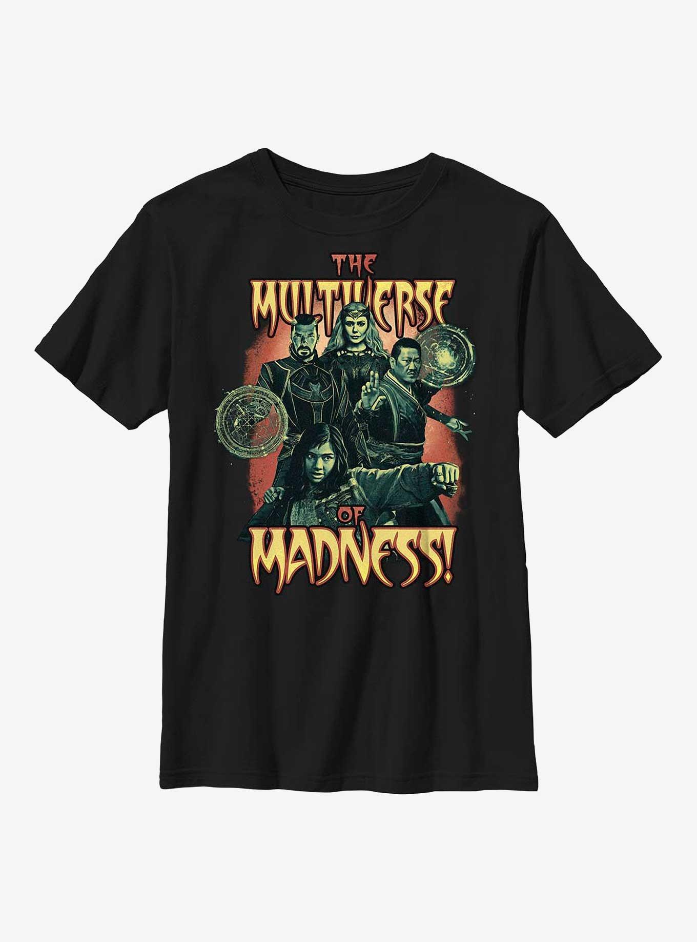 Marvel Doctor Strange In The Multiverse Of Madness Horror Youth T-Shirt, BLACK, hi-res