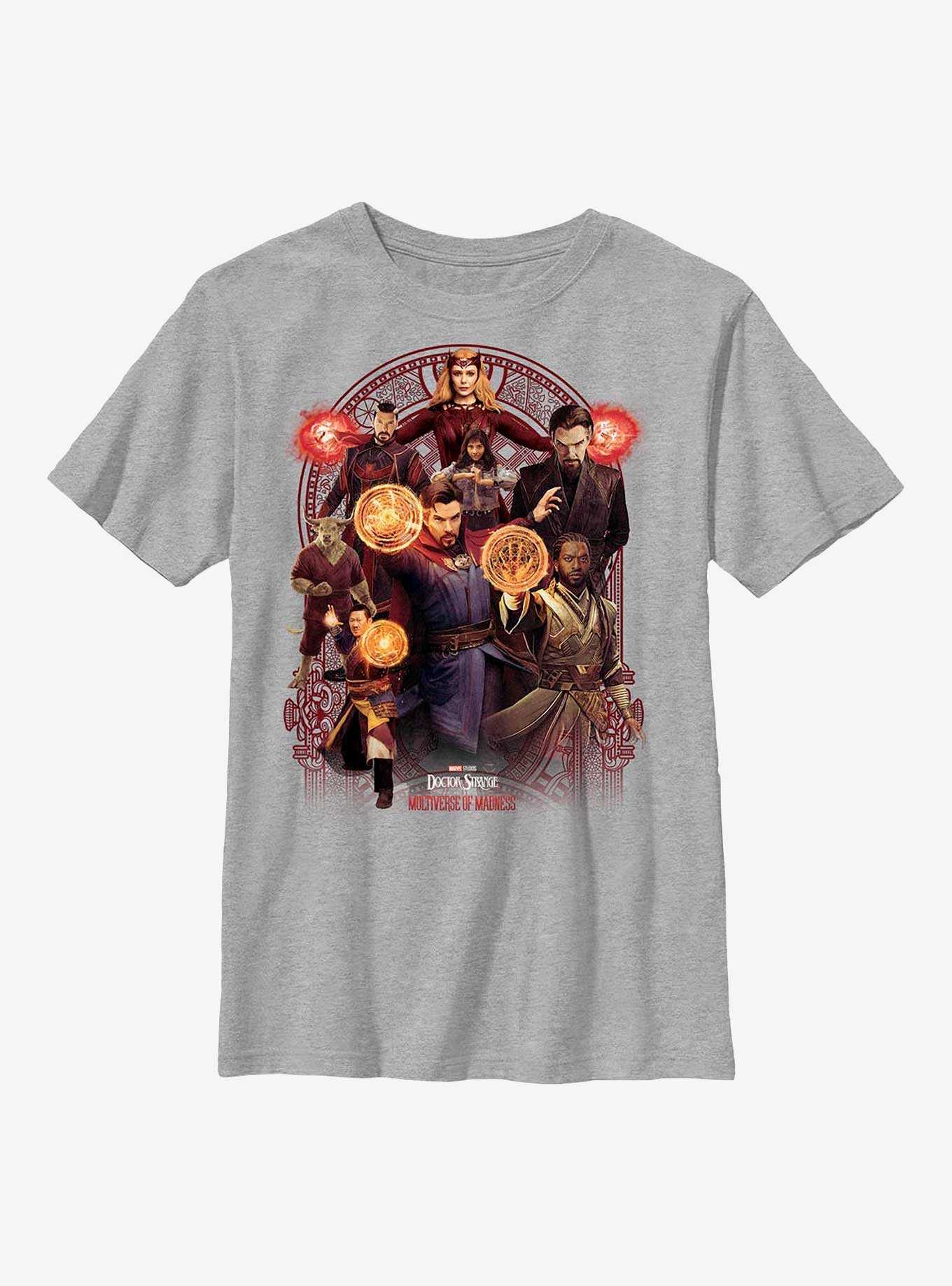 Marvel Doctor Strange In The Multiverse Of Madness Characters Youth T-Shirt, , hi-res