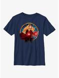 Marvel Doctor Strange In The Multiverse Of Madness Scarlet Witch Portrait Youth T-Shirt, NAVY, hi-res