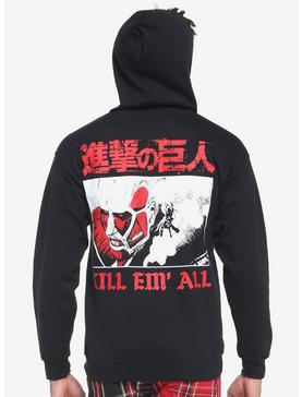 Attack On Titan Colossal Titan Panel Hoodie, , hi-res
