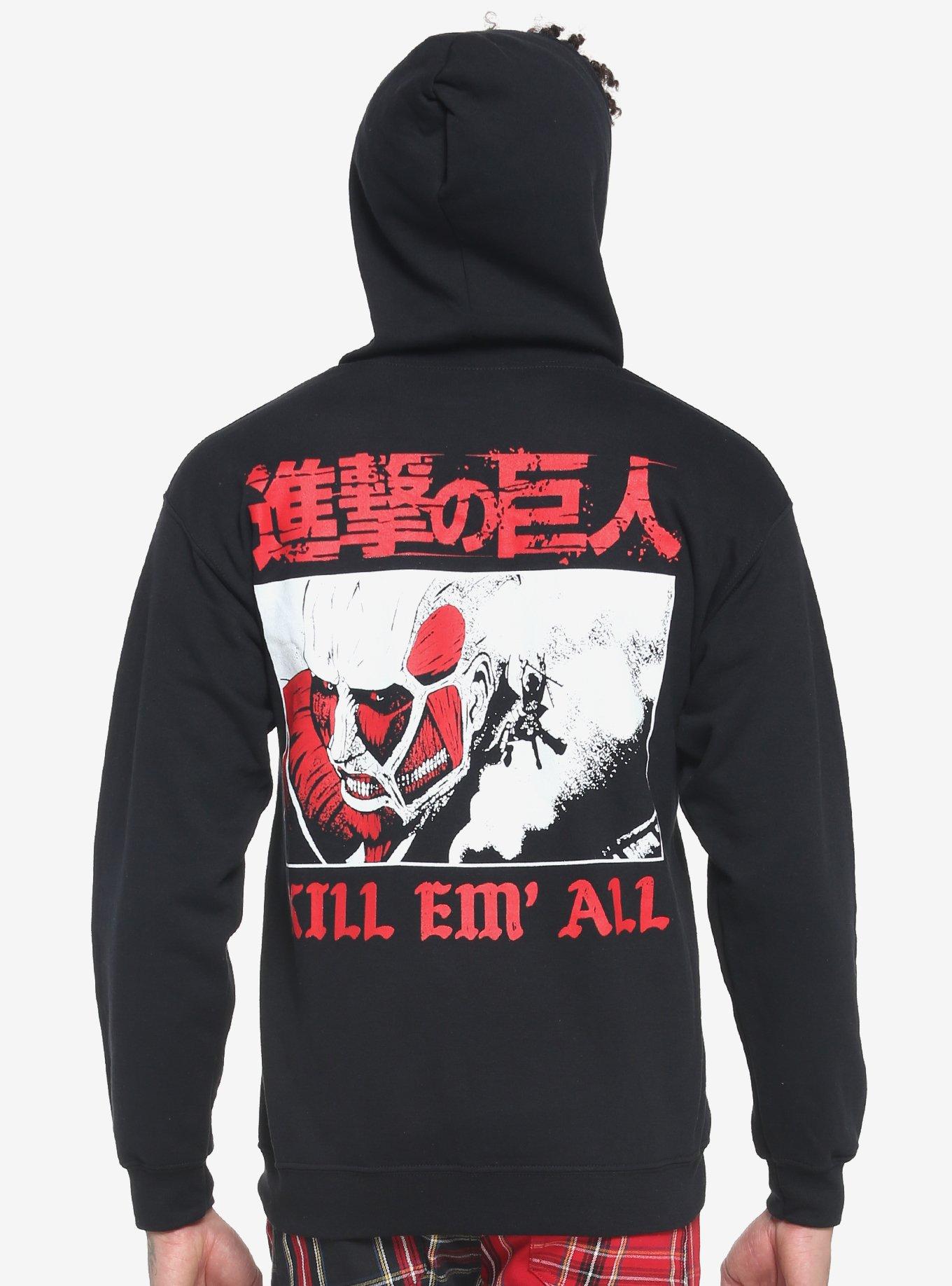 Attack on titan hoodie hot topic sale