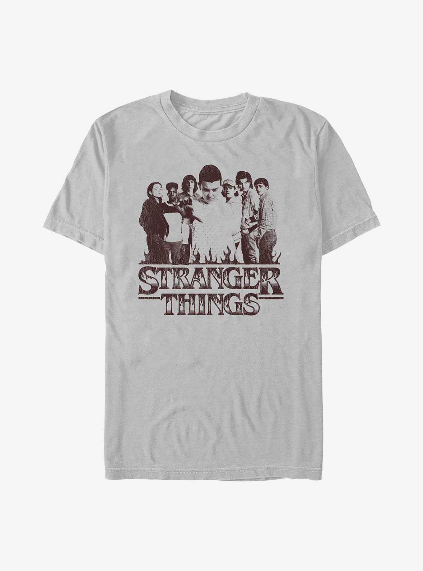 Stranger Things Group Sepia T-Shirt, , hi-res