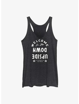 Stranger Things Welcome To The Upside Down Womens Tank Top, NAVY HTR, hi-res