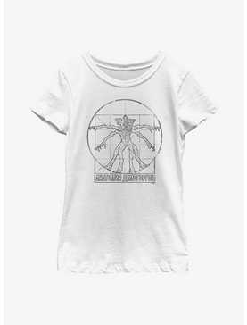 Stranger Things Vitruvian Demogorgon Youth Girls T-Shirt, , hi-res