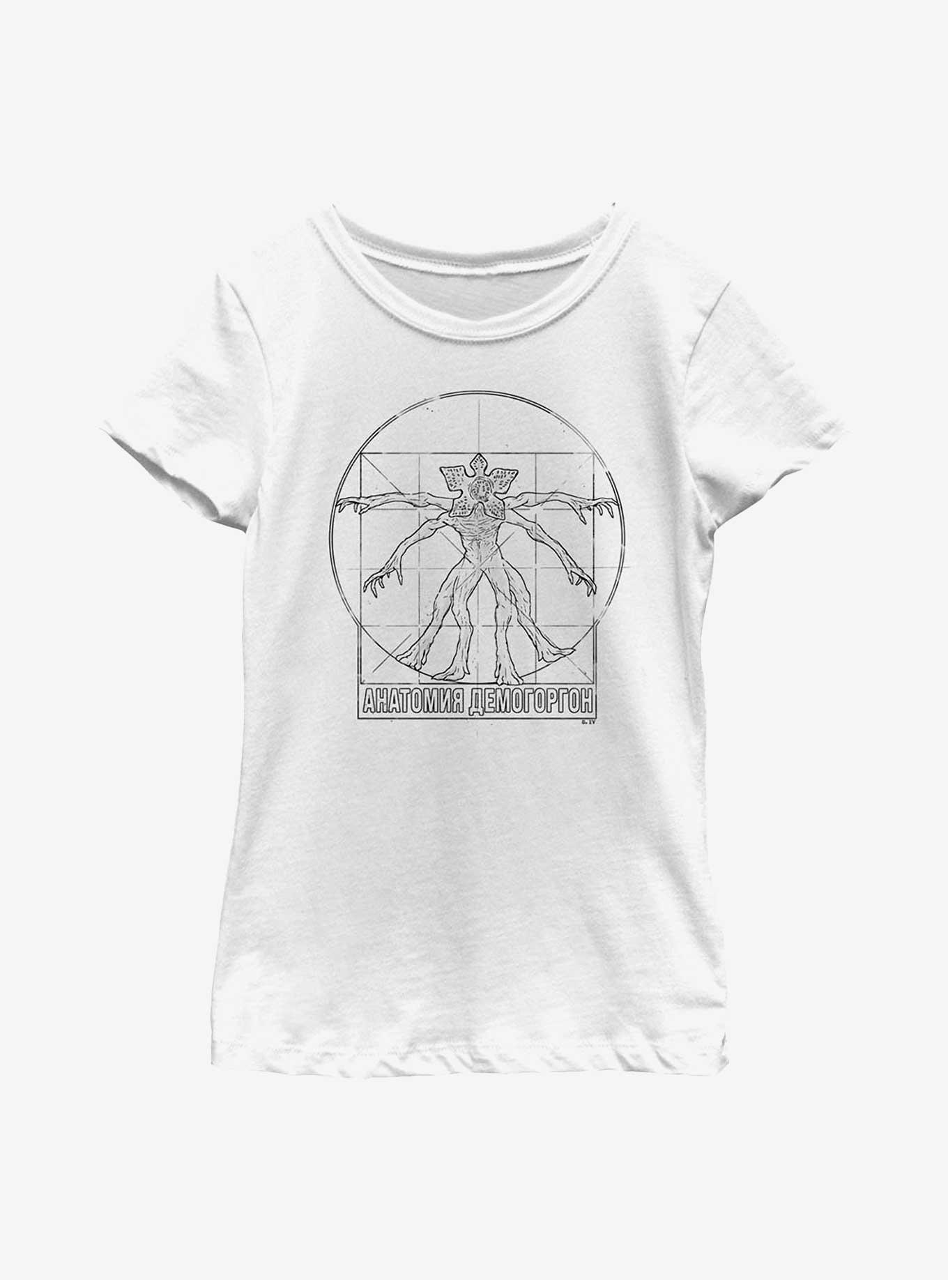 Stranger Things Vitruvian Demogorgon Youth Girls T-Shirt, , hi-res