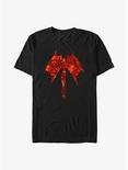 Stranger Things Demobat Pattern Fill Icon T-Shirt, BLACK, hi-res