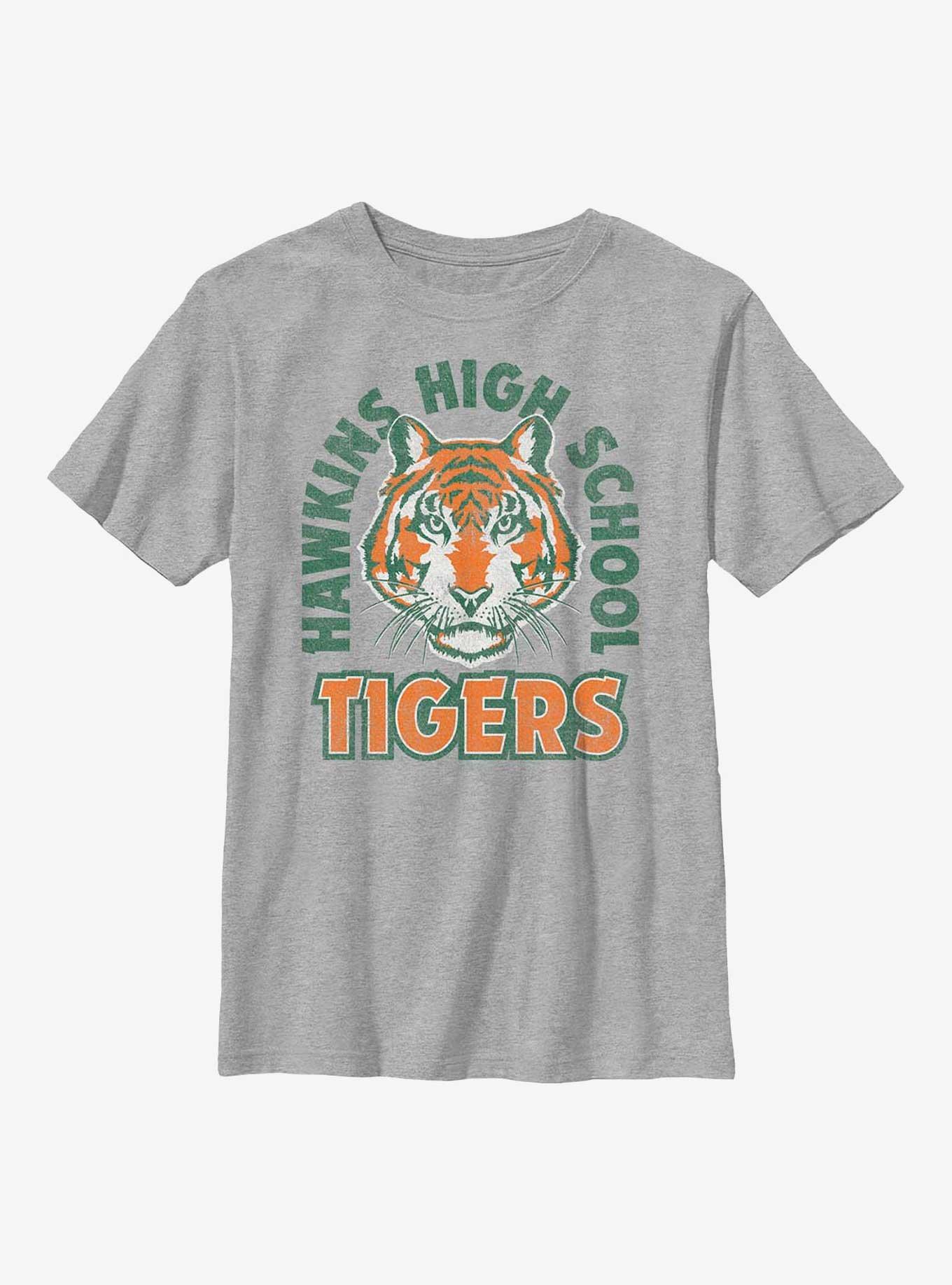 Stranger Things Hawkins High School Tigers Arch Youth T-Shirt, , hi-res