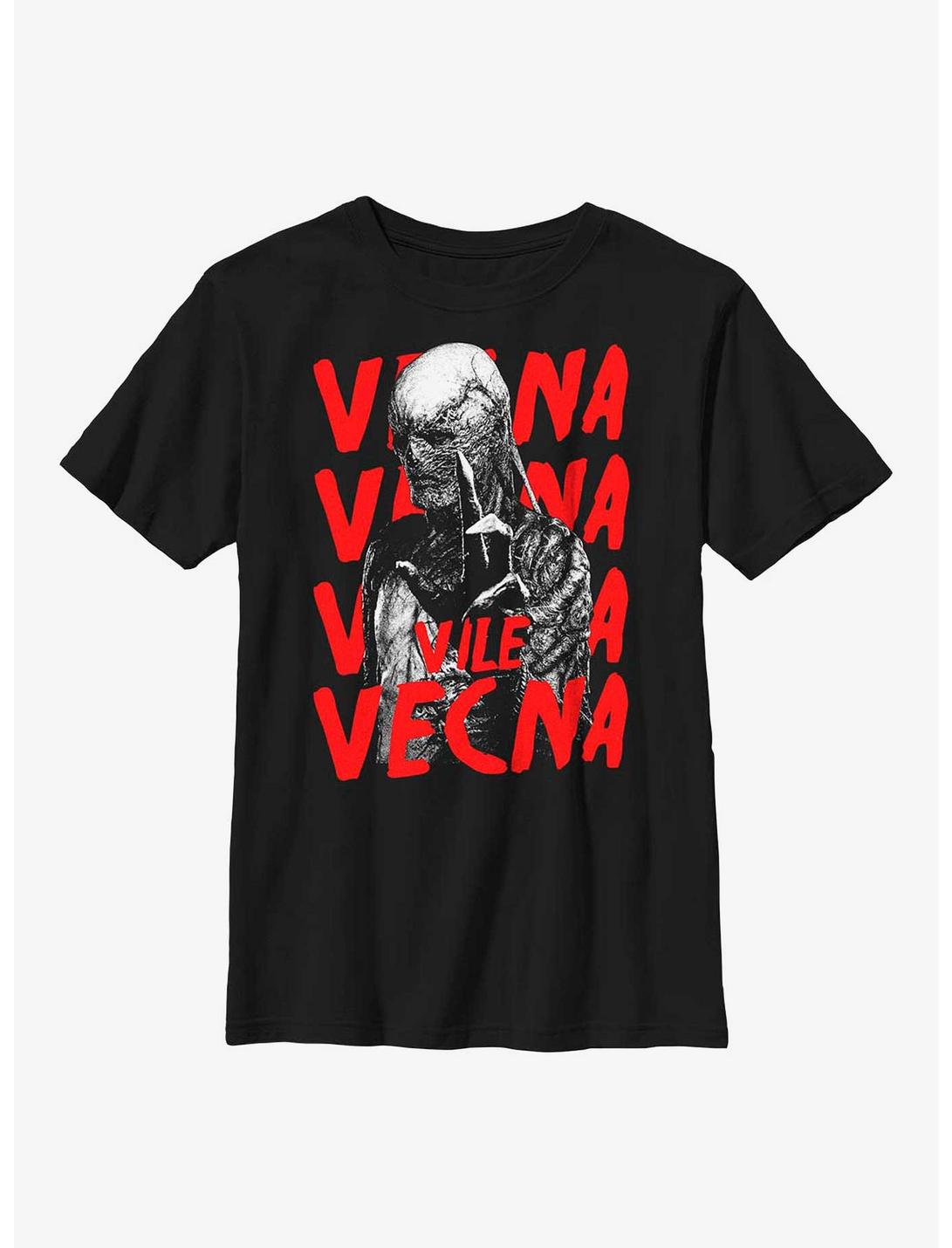 Stranger Things Vecna Horror Poster Youth T-Shirt, BLACK, hi-res
