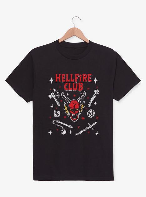Stranger Things Textbook Hellfire Club T-Shirt - BLACK | BoxLunch