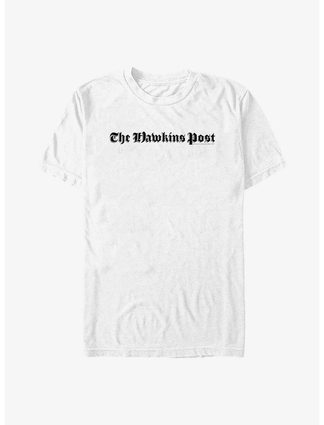 Stranger Things The Hawkins Post T-Shirt, WHITE, hi-res