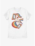 Stranger Things Eleven Rainbow Womens T-Shirt, WHITE, hi-res
