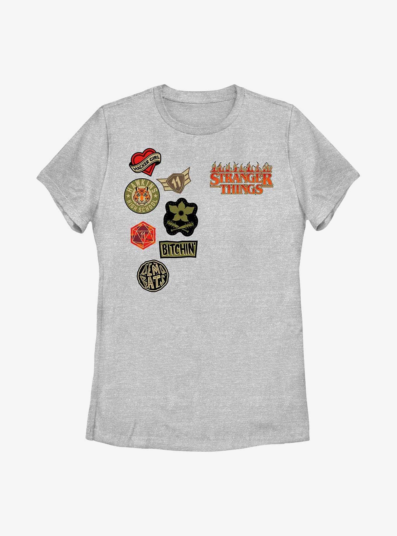 Stranger Things Faux Patches Womens T-Shirt, , hi-res