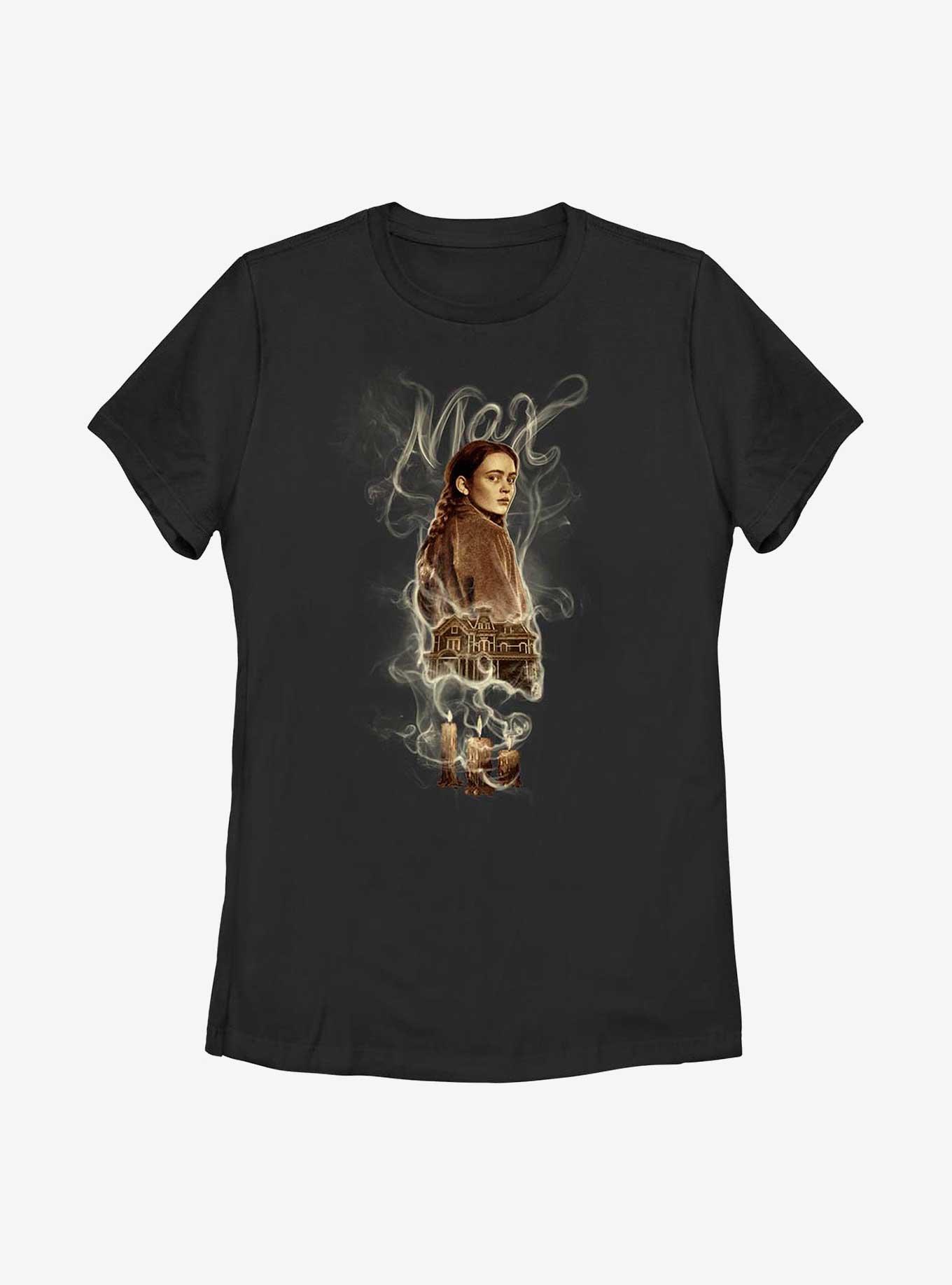 Stranger Things Max Badge Womens T-Shirt, BLACK, hi-res