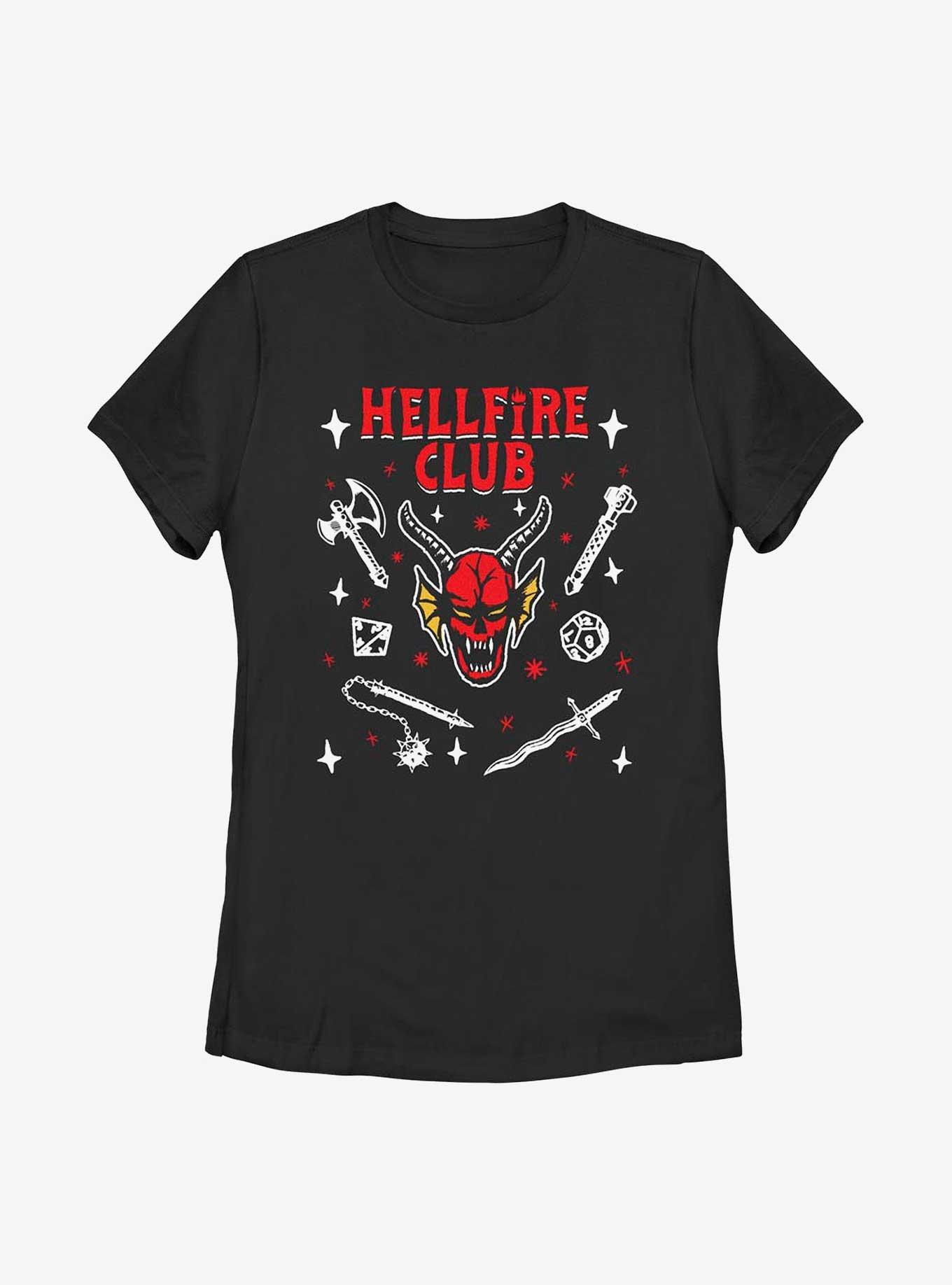 Stranger Things Textbook Hellfire Club Womens T-Shirt, , hi-res