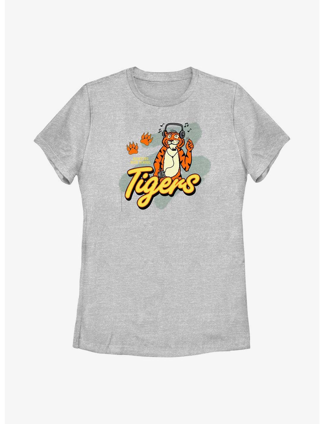 Stranger Things Tigers Hawkins High School Womens T-Shirt, ATH HTR, hi-res