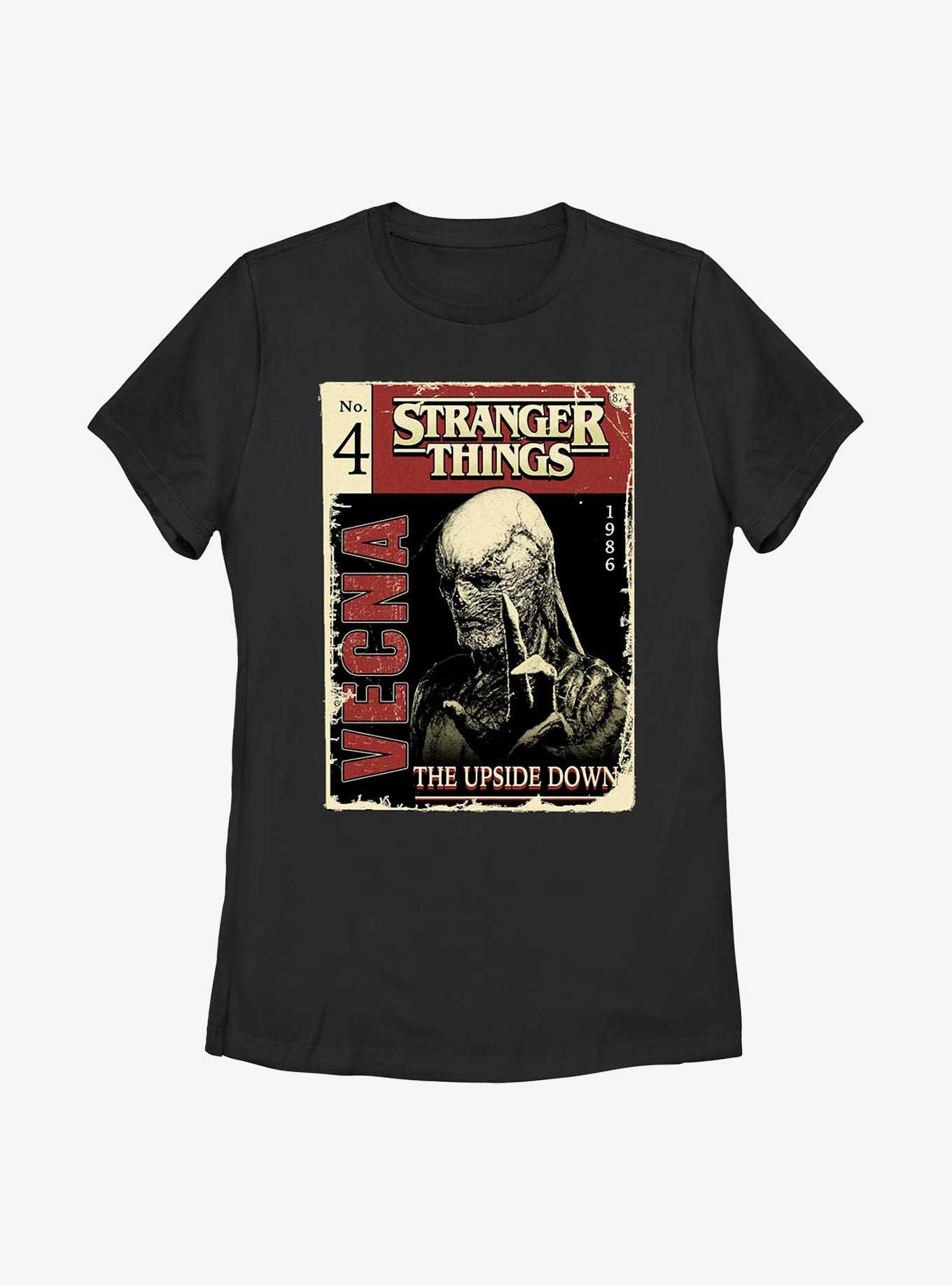 Stranger Things Vecna Pulp Comic Womens T-Shirt, BLACK, hi-res