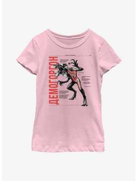 Stranger Things Anatomy Of Demogorgon Youth Girls T-Shirt, , hi-res