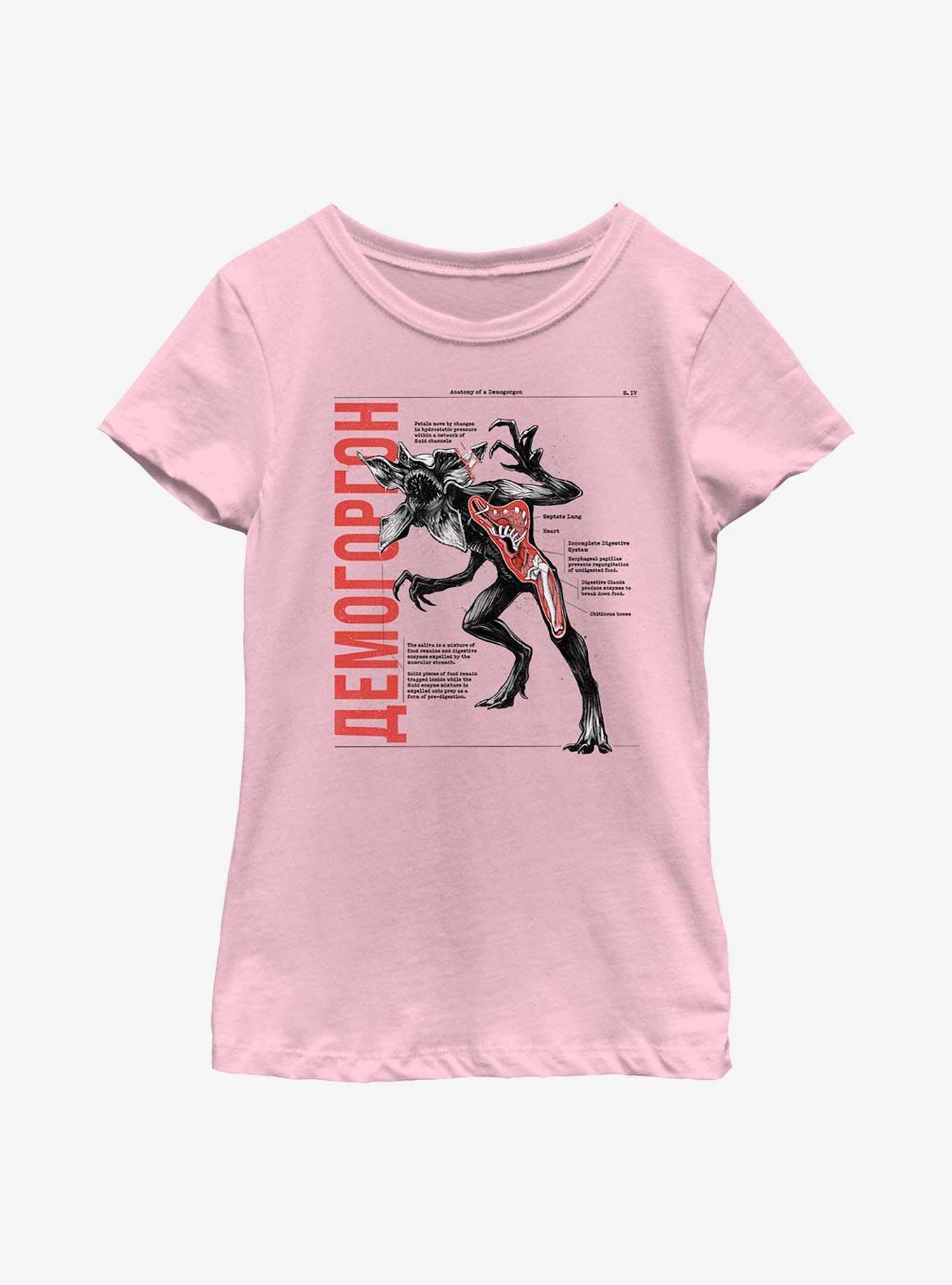 Stranger Things Anatomy Of Demogorgon Youth Girls T-Shirt, , hi-res