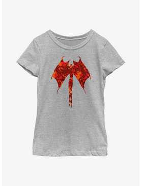 Stranger Things Demobat Pattern Fill Icon Youth Girls T-Shirt, , hi-res