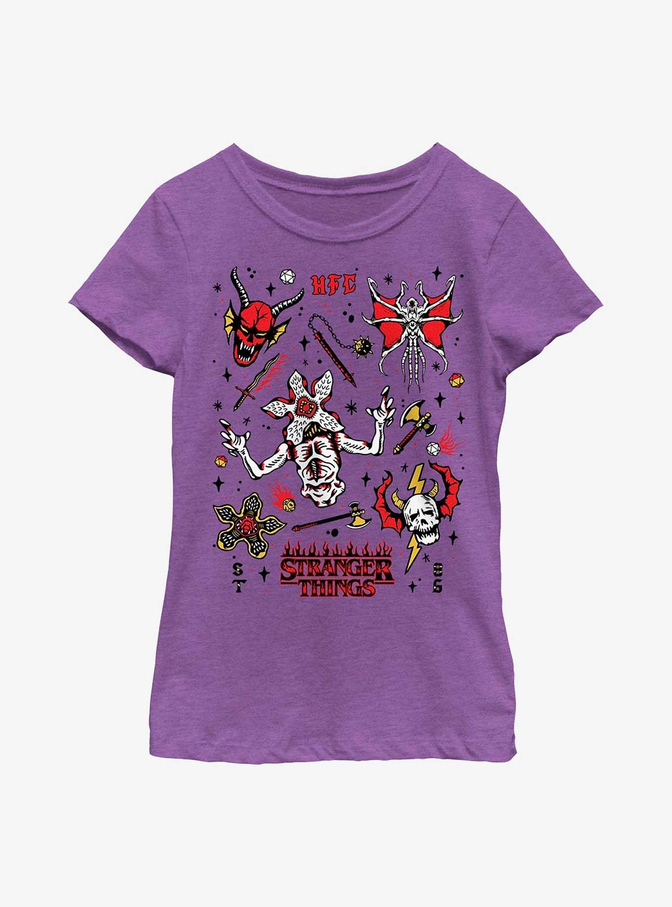 Stranger Things Flash Sheet Youth Girls T-Shirt, , hi-res