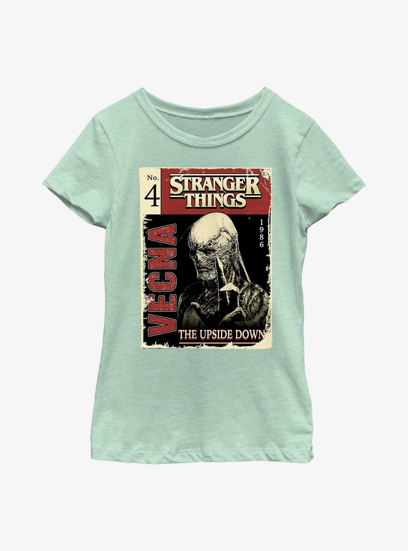 Stranger Things Vecna Pulp Comic Youth Girls T-Shirt, , hi-res