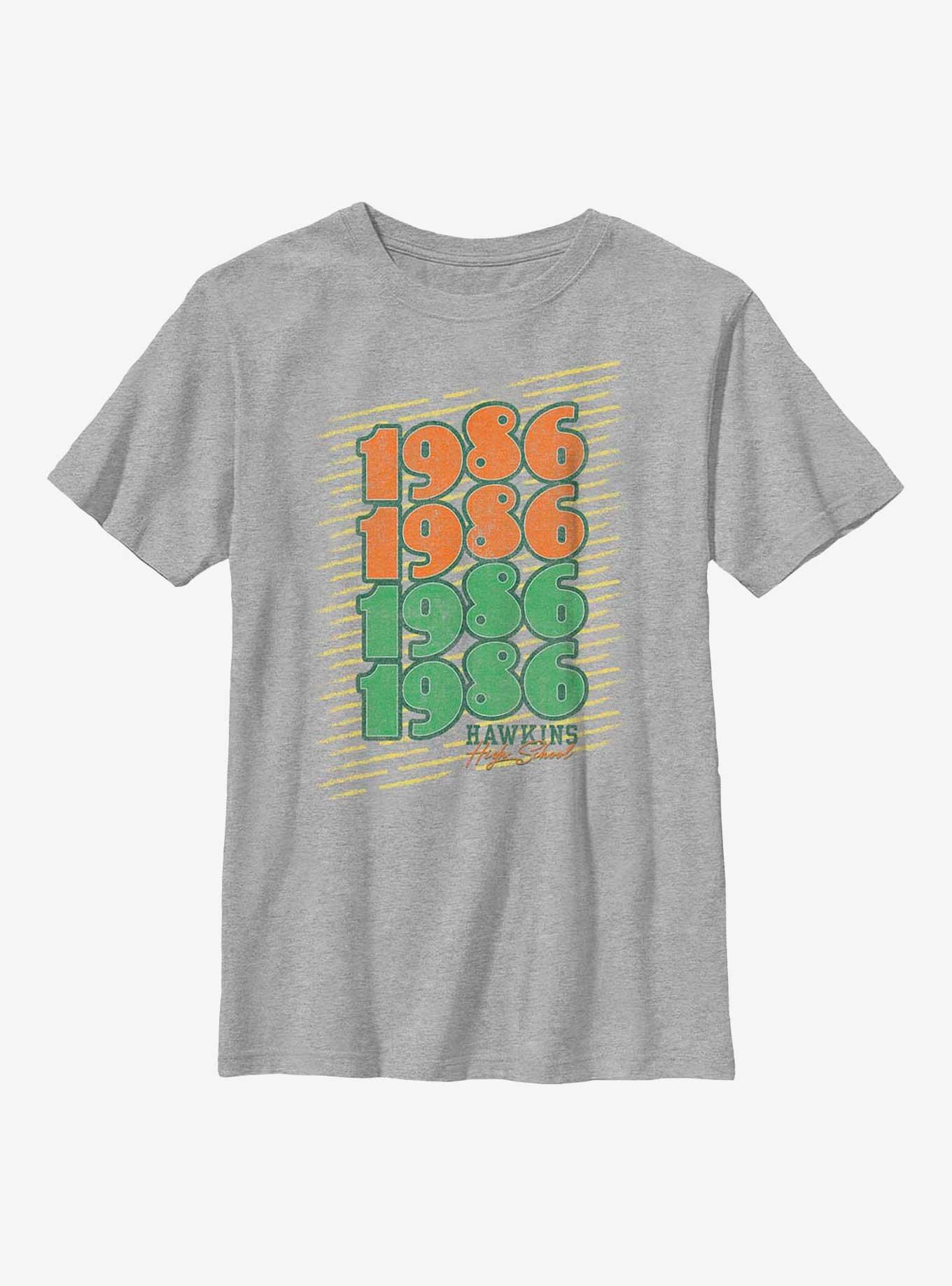 Stranger Things 1986 Hawkins High School Youth T-Shirt, , hi-res