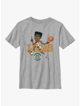 Stranger Things Lucas Hawkins Tiger Basketball Youth T-Shirt, , hi-res