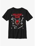 Stranger Things Textbook Hellfire Club Youth T-Shirt, BLACK, hi-res