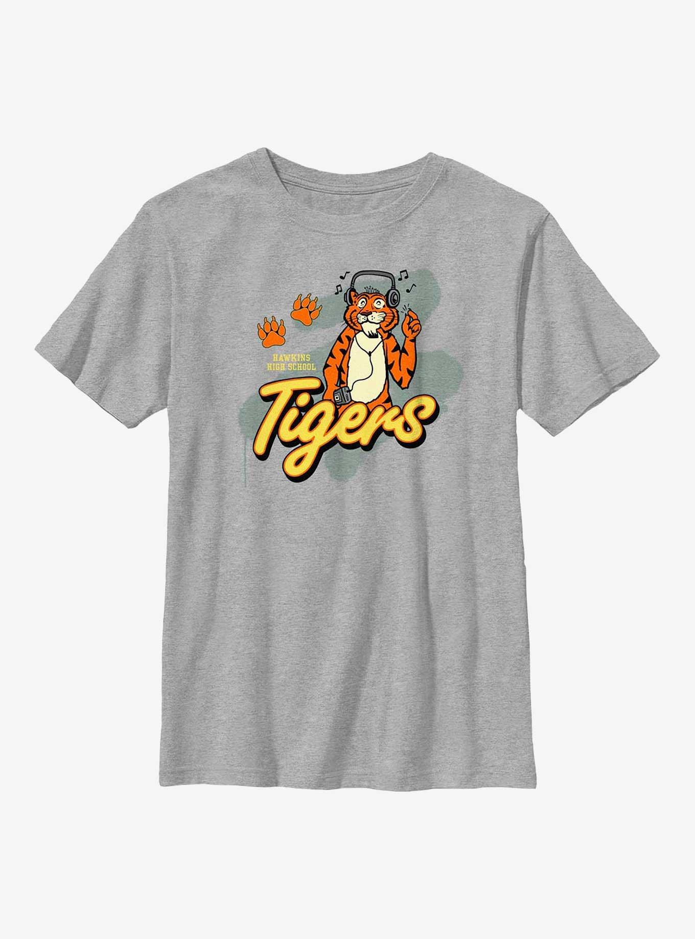 Stranger Things Tigers Hawkins High School Youth T-Shirt, , hi-res