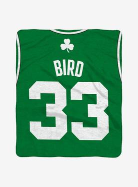 NBA Boston Celtics Larry Bird Plush Throw Blanket