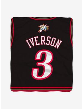 NBA Philadelphia 76ers Allen Iverson Plush Throw Blanket, , hi-res